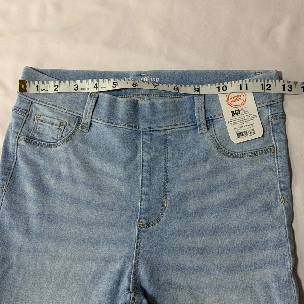 Wonder nations girls flare pull on jeans size 10/12 large